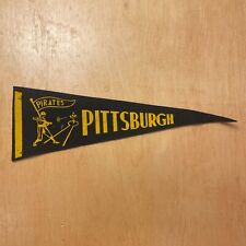Vintage 1950s Pittsburgh Pirates Baseball 5x15 Felt Pennant Flag picture