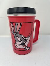 Vintage  Warner Bros Bugs Bunny Super Thermo Travel Mug Red picture