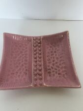 Vintage Pink Guilded gold flecks tiny spots Ashtray Rectangle 60’s picture