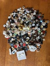 Old Vintage Antique Buttons Estate Collection Various Sewing Craft Search Color picture