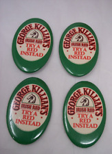Vintage George Killian's Red Beer NOS Pinback Buttons 1980s picture