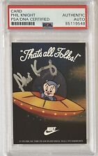 1993 NIKE LOONEY TUNES PHIL KNIGHT SIGNED CARD PSA DNA COA AUTOGRAPH SPACE JAM picture