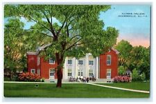 c1940's A View Of Illinois College Building Campus Jackson Illinois IL Postcard picture