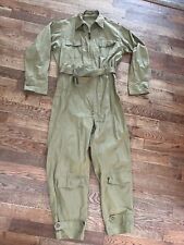 Vintage WWII 1940’s Era Fruhauf Suit Summer Flying Coveralls - 44 picture