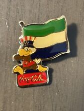 Coca Cola Pin “Sierra Leone” 1984 Olympics International Flag Pin Series Los An picture