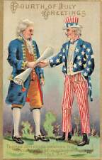 c1910 Uncle Sam Thomas Jefferson Declaration of Independence Fourth of July P506 picture