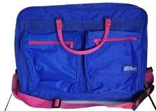 Vintage 80s/90s Merit Cigarettes Blue Pink Jumbo Duffle Travel Gym Luggage Bag  picture