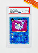 2002 Pokemon PSA 8 Dark Vaporeon #9 Reverse Foil Legendary Collection English picture