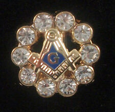 New Freemason Lapel Pin with Jewels  picture