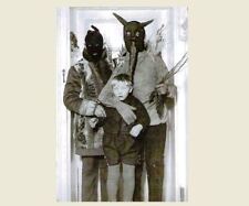Vintage Creepy Family Halloween Hoods PHOTO Scary Costume Freak Kid Child Boy picture