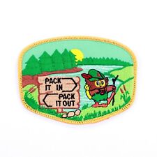 Official Woodsy Owl Patch Iron on US Forest Service, Smokey Bear series picture