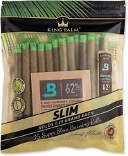 King Palm | Slim Size | Natural | Organic Prerolled Palm Leafs | 25 Rolls picture