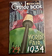 1934 Chicago World's Fair OFFICIAL GUIDEBOOK Firestone Junket Ice Cream Mix picture