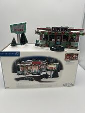 Dept 56 Christmas Snow Village Shelly's Diner 1999 in Box #56.55008 Tested picture