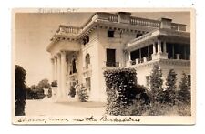 SHARON, CT ~ PRIVATE HOME OF MRS R. R. COLGATE, REAL PHOTO PC ~ used 1921 picture