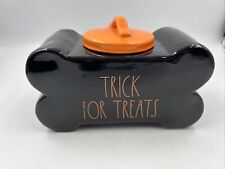 Rae Dunn Ceramic 4x7in Trick or Treat Bone Canister AA02B32006 picture