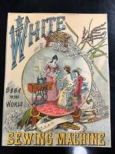 Victorian c. 1880's Trade Card The White Sewing Machine, Full Color picture