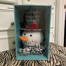 Modern Southern Home Christmas Past Snowman  Tree Topper ( Retails For $100) picture