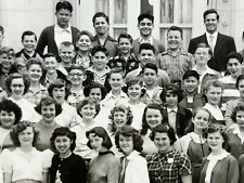 Bk) Photograph School Class Photo 5x7 1950's Group School Young Men Women 5x7 picture