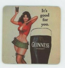 Guinness Beer COASTER  Sexy Irish Art - Dublin Ireland - Its good for you picture