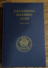 Vintage CALIFORNIA MASONIC CODE First Edition 1956 Has 1958 & 60 Sup Masons picture