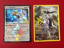 2 X Pokemon Card Arceus Black Star Promo Arceus XY83 + 96/131 Prism Rare picture