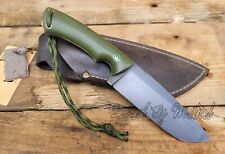 LOM HANDMADE D-2 STEEL G-10 MICARTA OUTDOOR CAMPING HUNTING BOWIE W/ SHEATH picture