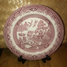 Churchill  Willow  Rosa Pink  Made In ENGLAND 10 1/4” Dinner Plate #2 Nice picture