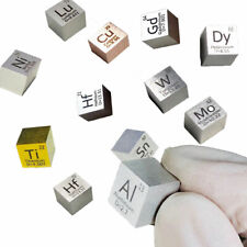 10x10x10mm Cube Element Pure Density Specimen Collection Hobby High Purity Metal picture