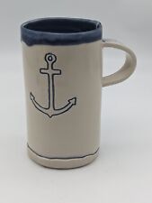 Hand Made And Painted Clay Nautical Themed Mug By Jessica picture