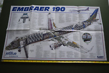Embraer 190   LARGE CUTAWAY POSTER picture