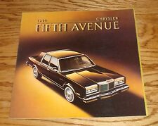Original 1984 Chrysler Fifth Avenue Deluxe Sales Brochure 84 picture
