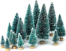 40Pcs Mini Bottle Brush Trees in 5 Sizes for Christmas DIY Table Decoration... picture