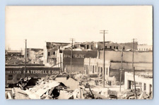 RPPC 1936. APRIL 6TH. GAINESVILLE, GA. TORNADO DAMAGE. ROYAL THEATRE. 1A38 picture