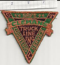 Clemans Truck Line trucking company patch 05/12/lw  40% discount picture