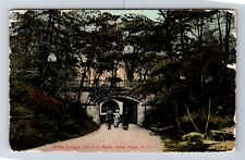 New York City NY-New York, Echo Bridge, Central Park, Vintage c1910 Postcard picture