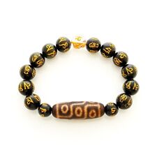 The Authentic Tibetan OLD Agate 9 Eyed dZi Bead Bracelet for Wealth and Success picture