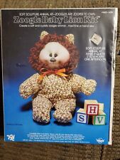 Vtg YKi Zoogle Create A Lion Plush Kit Crafts Made In USA Soft Sculpture picture