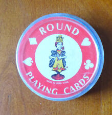 VINTAGE 1970'S COUNTRY CLUB ROUND PLAYING CARDS COMPLETE SET WITH 2 JOKERS picture