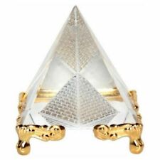 Wealth Magic Narayan Religious Vasthu Crystal Pyramid Wid Stand Showpiece 8Cm-FR picture