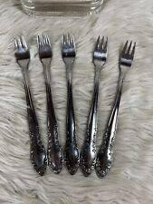 Vintage 5 Northland stainless Hors D' Oeuvre ,shellfish forks 6.5” picture
