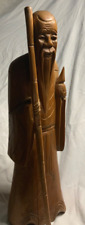 Vintage Chinese Wooden Statue picture