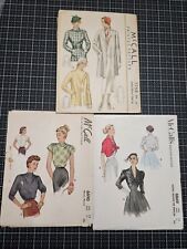 LOT of ThreeVintage 1940s Sewing Patterns  by MCcalls picture