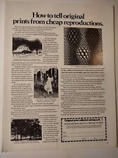 Original Print Collectors How to Tell From Reproductions Vintage 1980s Print Ad picture