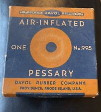 Vintage Davol English Air - Inflated Pessary No.995  in Original Box Insert picture