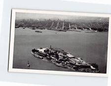 Postcard Alcatraz Island San Francisco Bay City of San Francisco in Distance CA picture