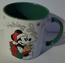 Disney Mickey Mouse Holiday Joy ceramic 20oz coffee mug, new picture
