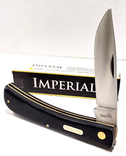 Imperial Schrade Old Timer Black Large Sod Buster Folding Pocket Knife IMP22L Jr picture
