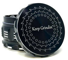 Black Keep Grindin' Best Herb Grinder, 2.5 inch, 4-Piece, Storage picture