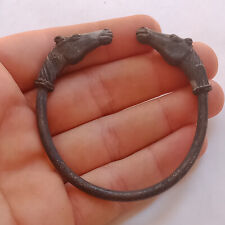 Ancient Bronze Antique Viking  Amazing Old Warrior Bracelet Artifact Very Rare picture